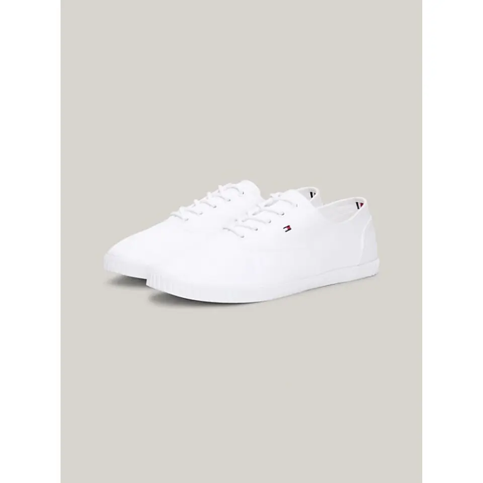 ⁨Buty Tommy Hilfiger Canvas Lace Up Sneaker W (kolor Biały, rozmiar 37)⁩ w sklepie Wasserman.eu