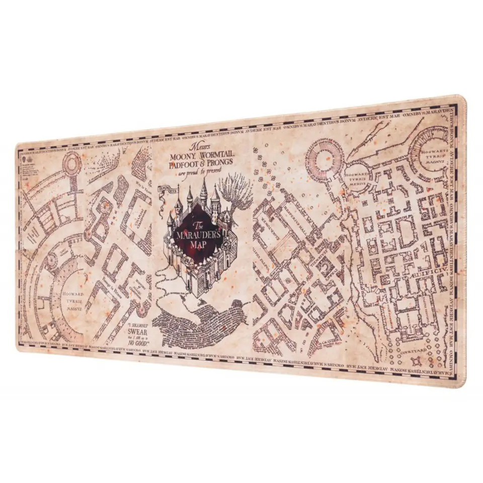 ⁨Harry Potter - Mata gamingowa / na biurko XXL  Mapa Huncwotów (80 x 35 cm)⁩ w sklepie Wasserman.eu