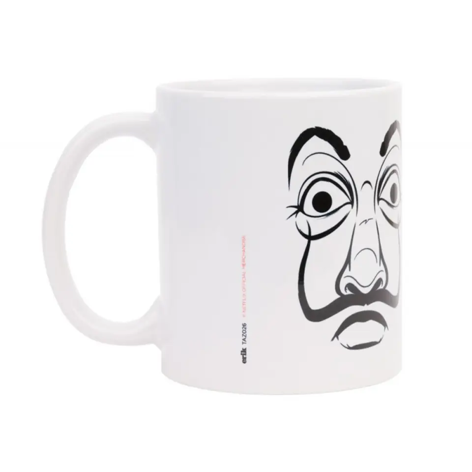 ⁨Dom z Papieru - Kubek ceramiczny w pudełku prezentowym 330 ml (La Casa De Papel Mask)⁩ w sklepie Wasserman.eu