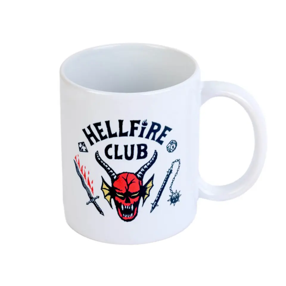 ⁨Stranger Things - Kubek ceramiczny w pudełku prezentowym 350 ml (Hellfire Club)⁩ w sklepie Wasserman.eu