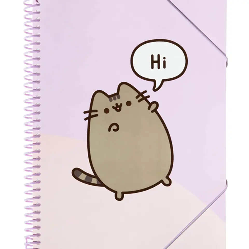 ⁨Pusheen - Skoroszyt A4 z gumką + 30 przezroczystych koszulek⁩ w sklepie Wasserman.eu