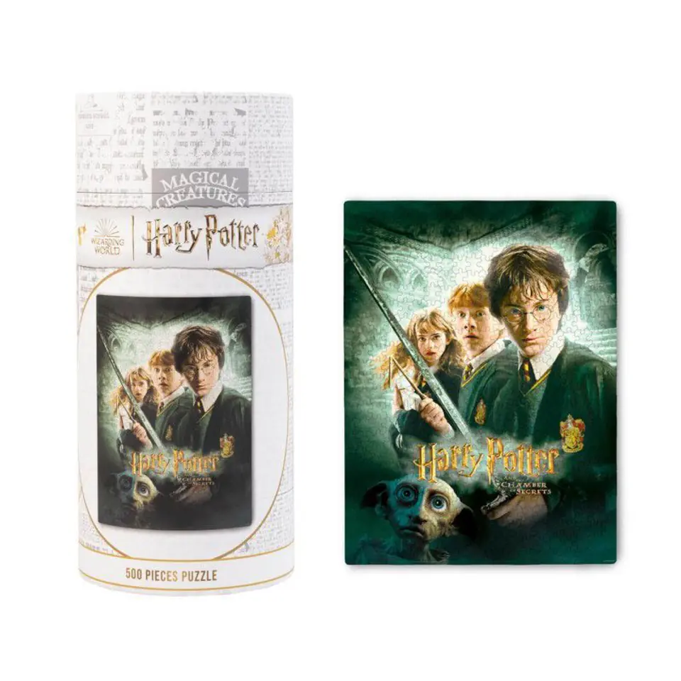 ⁨Harry Potter - Puzzle 500 elementów w ozdobnym pudełku (Harry Potter i Komnata Tajemnic)⁩ w sklepie Wasserman.eu