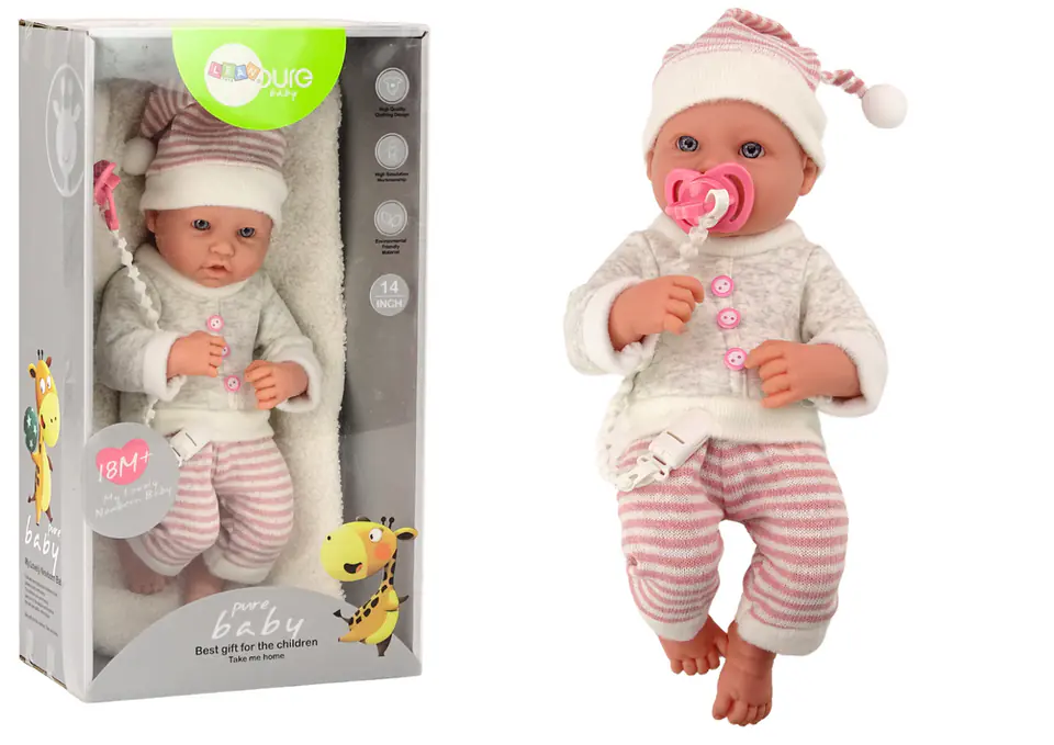 ⁨Baby doll with pacifier 35cm⁩ at Wasserman.eu