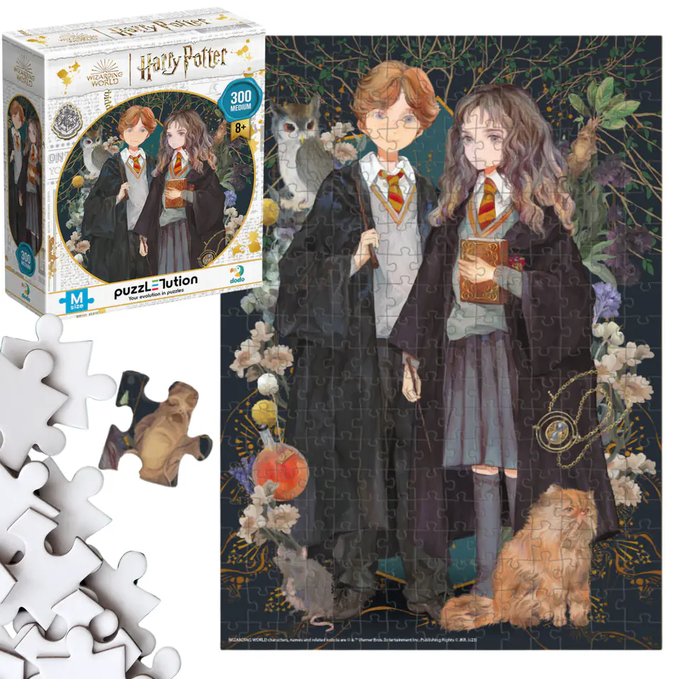 ⁨Puzzle "Harry Potter - Hermiona I Ron" Układanka 300 Elementów Czarodzieje⁩ w sklepie Wasserman.eu