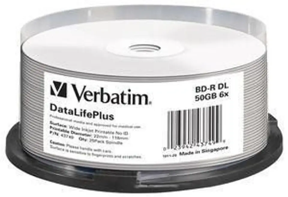 ⁨Verbatim BD-R DL 50GB 6X, 25 pack⁩ w sklepie Wasserman.eu