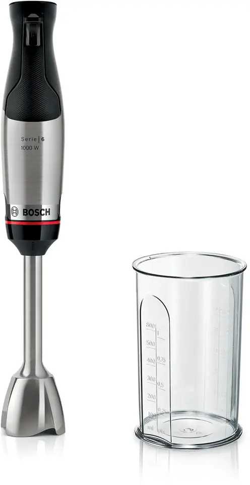 ⁨Bosch Serie 6 MSM6M610 blender Immersion blender 1000 W Black, Stainless steel⁩ at Wasserman.eu