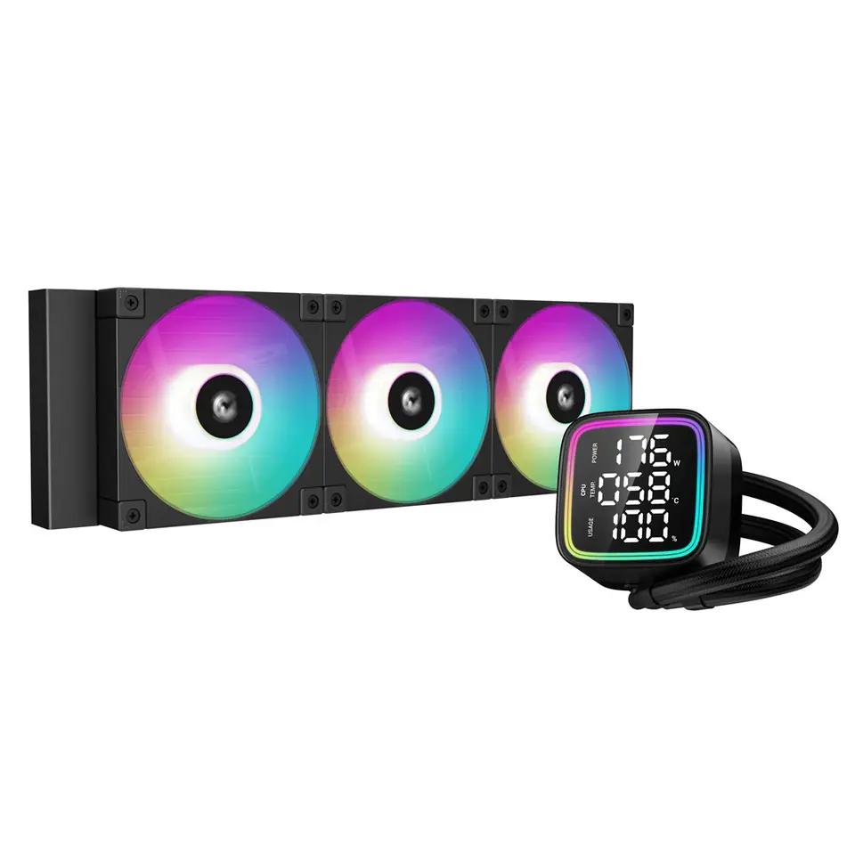 ⁨DeepCool LD360 360mm chłodzenie wodne z ekranem LED (R-LD360-BKDMMN-G-1)⁩ w sklepie Wasserman.eu