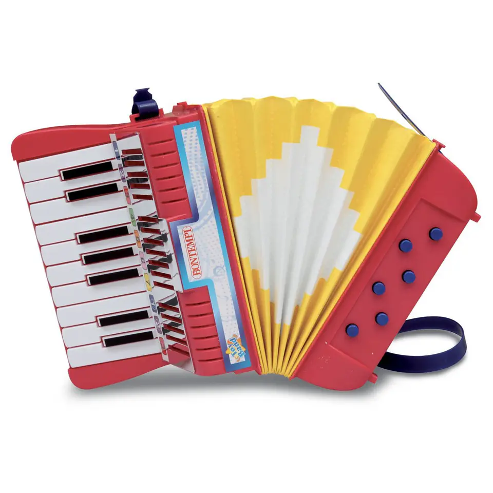 ⁨Bontempi Play Accordion 17 keys + 6 bass akordeon instrument 18145 DANTE⁩ w sklepie Wasserman.eu