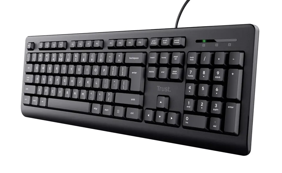 ⁨Klawiatura TRUST TK-150 KEYBOARD US (23980)⁩ w sklepie Wasserman.eu