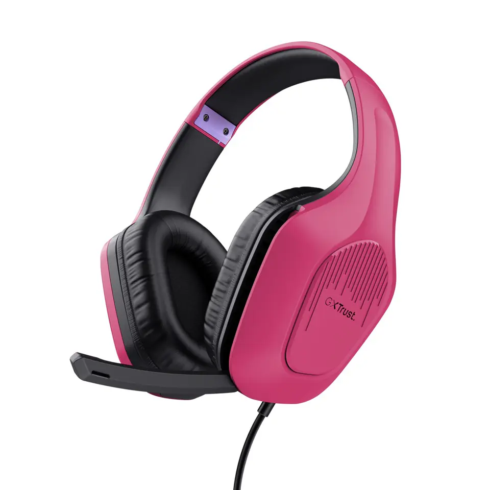 ⁨Trust GXT 415P Zirox Headset Wired Head-band Gaming Pink⁩ at Wasserman.eu