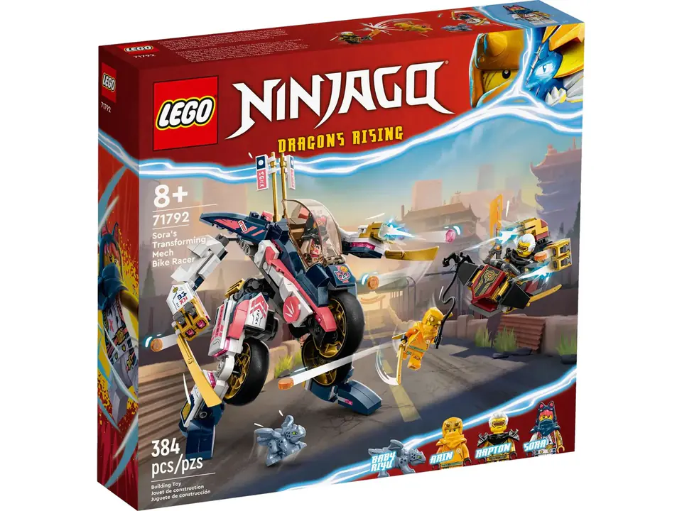 ⁨LEGO NINJAGO 71792 SORA'S TRANSFORMING MECH BIKE RACER⁩ at Wasserman.eu