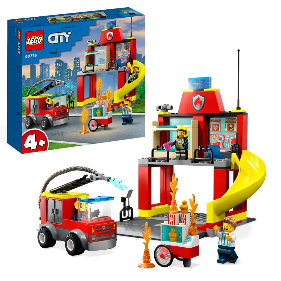 ⁨LEGO 60375 CITY Remiza strażacka i wóz strażacki p3⁩ w sklepie Wasserman.eu