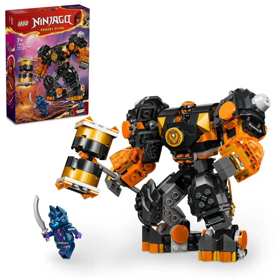 ⁨LEGO NINJAGO 71806 COLE'S ELEMENTAL EARTH MECH⁩ at Wasserman.eu