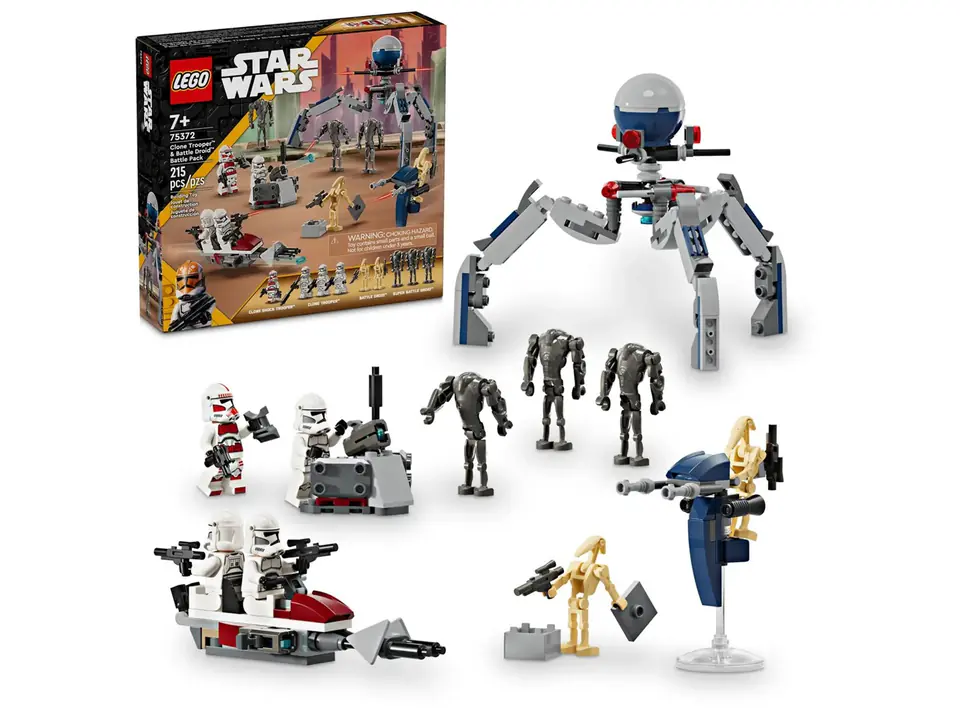 ⁨LEGO Star Wars 75372 Zestaw bitewny z żołnierzem armii klonów™ i droidem bojowym™⁩ w sklepie Wasserman.eu