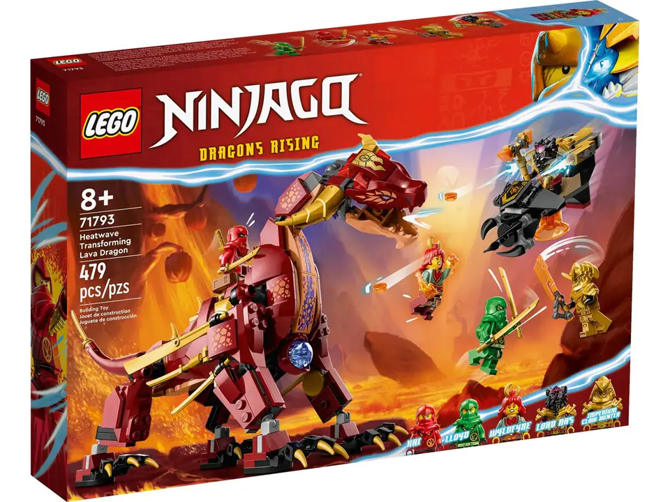 ⁨LEGO Ninjago 71793 Lawowy smok zmieniający się w falę ognia⁩ w sklepie Wasserman.eu