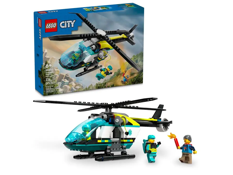 ⁨LEGO CITY 60405 EMERGENCY RESCUE HELICOPTER⁩ at Wasserman.eu