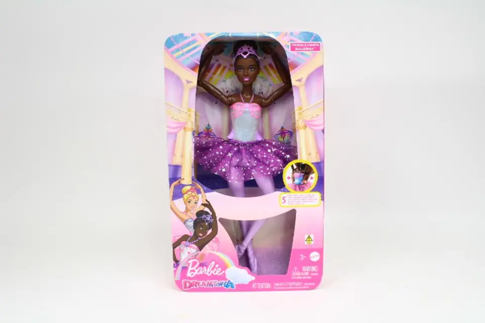 ⁨Barbie Lalka Baletnica Magiczne światełka Brunetka HLC26 p4 MATTEL⁩ w sklepie Wasserman.eu