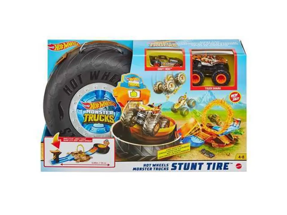 ⁨Hot Wheels Monster Trucks Tire - Stunt Arena GVK48 p2 MATTEL⁩ at Wasserman.eu