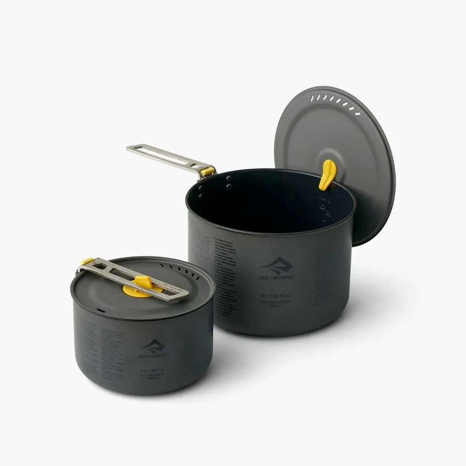 ⁨Sea To Summit Frontier Pot set 3 L Black, Stainless steel⁩ at Wasserman.eu