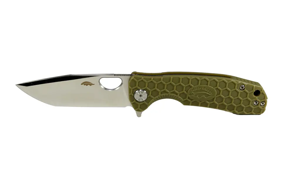 ⁨Nóż Honey Badger Tanto Flipper Large Green⁩ w sklepie Wasserman.eu