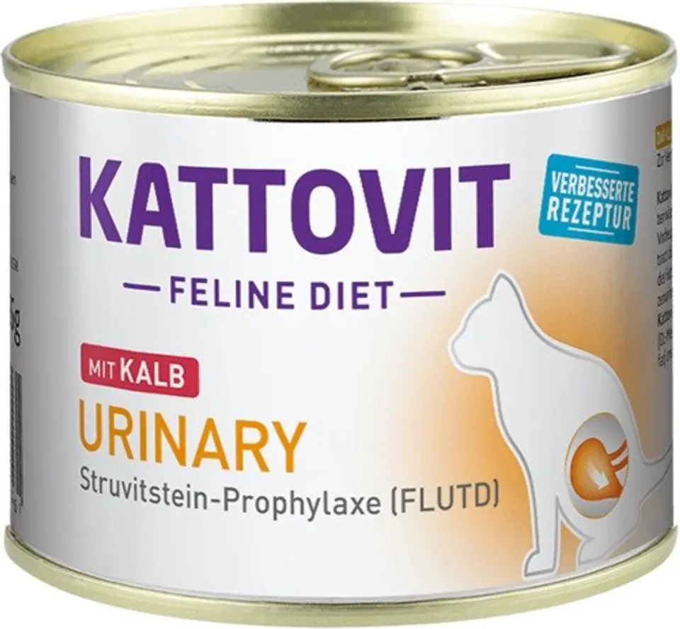 ⁨KATTOVIT Feline Diet Urinary Veal - wet cat food - 185g⁩ at Wasserman.eu