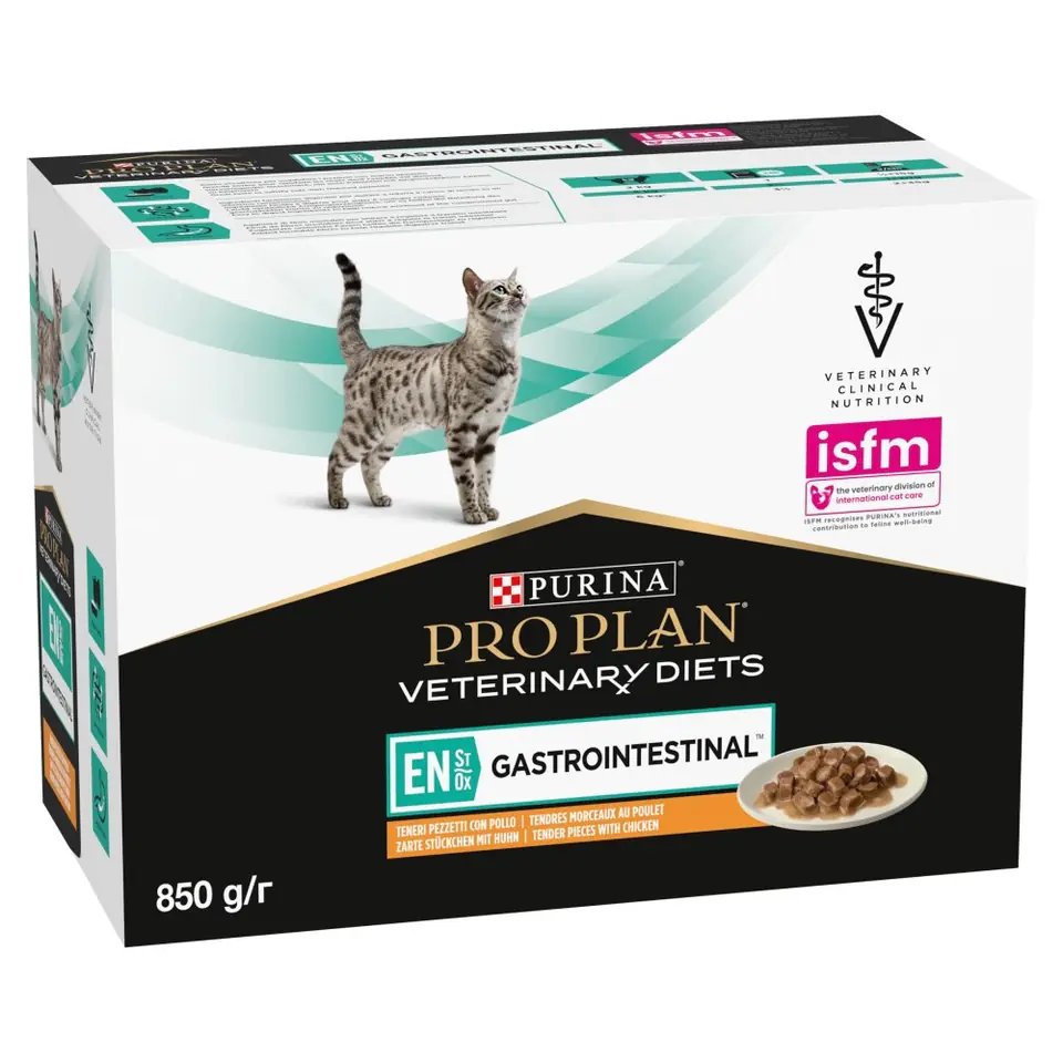 ⁨PURINA PRO PLAN VET FELINE EN Kurczak 850g⁩ w sklepie Wasserman.eu