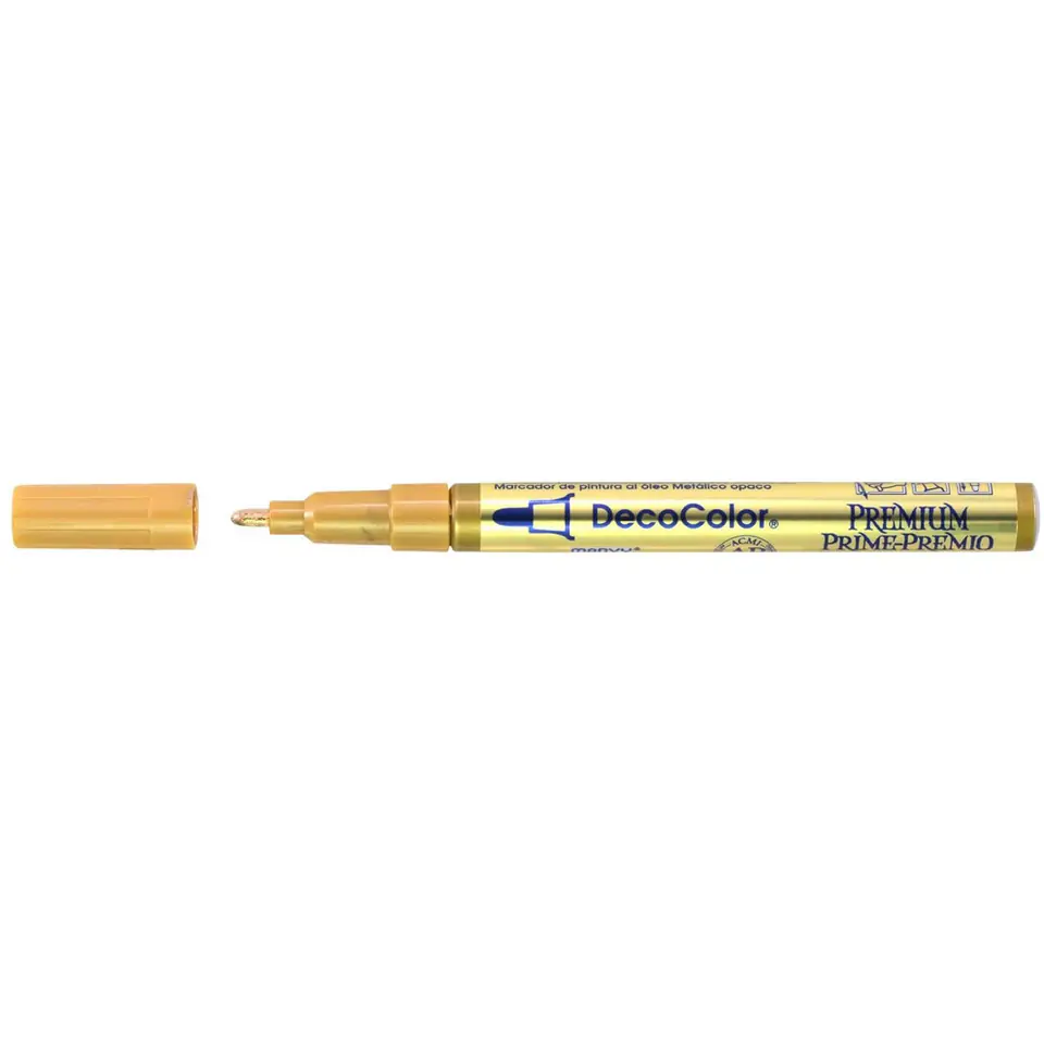 ⁨Marker DECOCOLOR premium złoty okrągła końcówka 240-S UCHIDA 204501⁩ w sklepie Wasserman.eu
