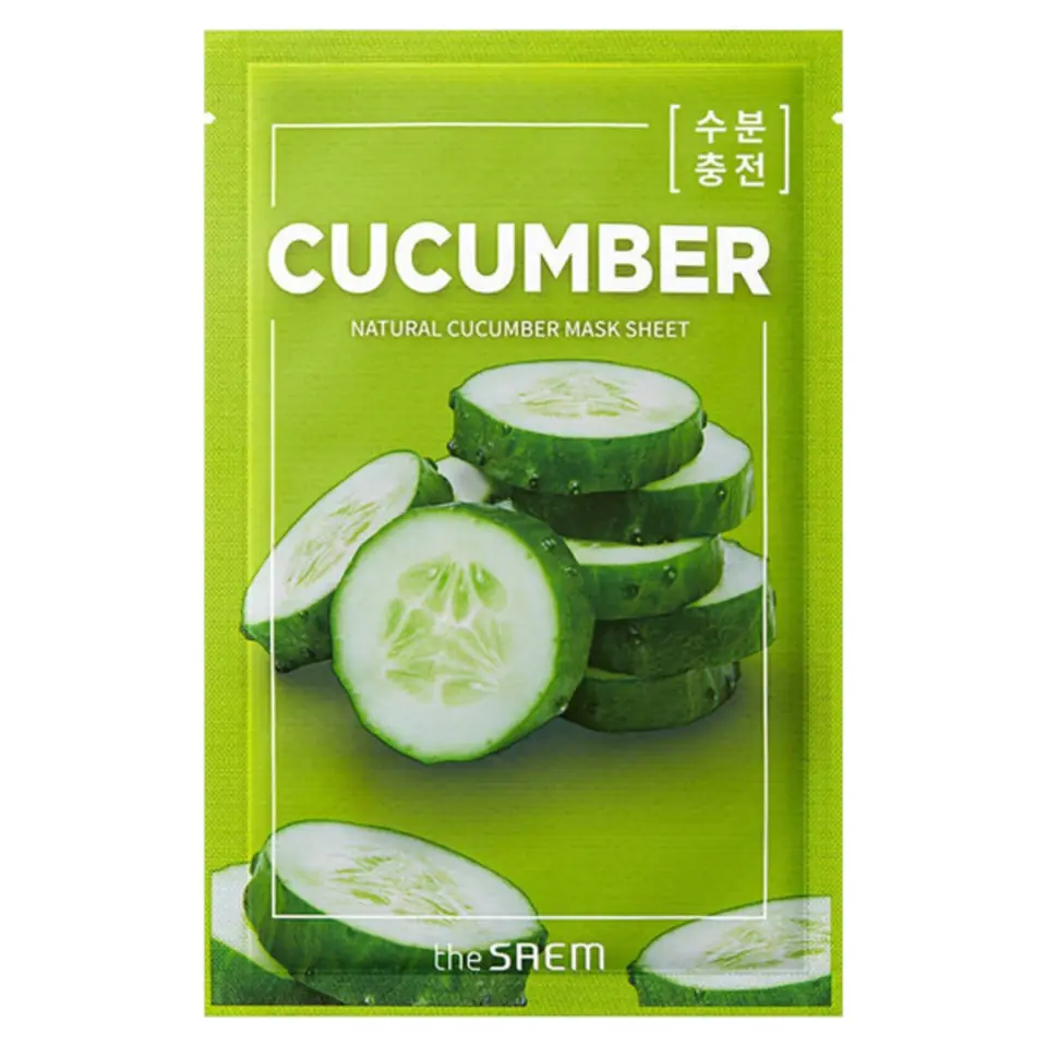 ⁨SAEM Natural Cucumber Maska w płachcie - Ogórek⁩ w sklepie Wasserman.eu