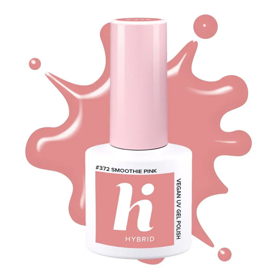 ⁨HI HYBRID Lakier hybrydowy #372 Smoothie Pink 5 ml⁩ w sklepie Wasserman.eu