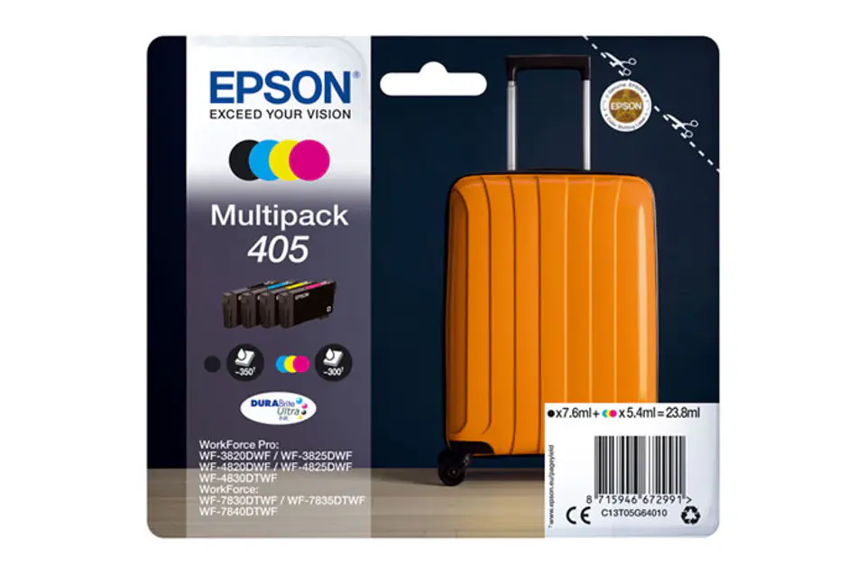 ⁨Patrone Epson 405 4er-Pack black + color               T05G6⁩ at Wasserman.eu