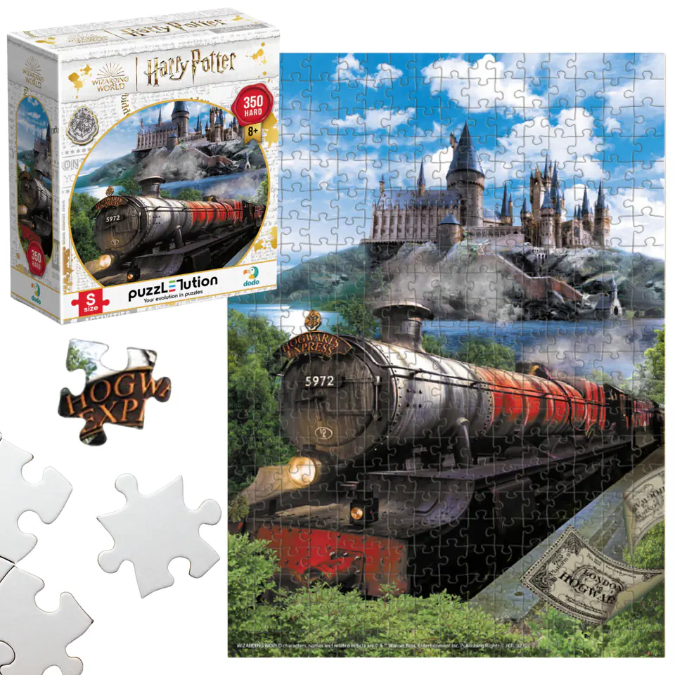 ⁨Puzzle "Harry Potter - Hogwarts Express" Układanka 350 Elementów Zestaw⁩ w sklepie Wasserman.eu