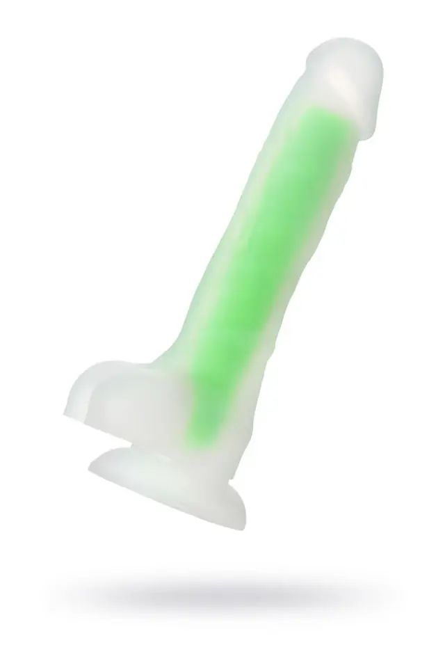 ⁨Dildo z przyssawką Beyond Dick Glow Green 18cm Toyfa⁩ w sklepie Wasserman.eu