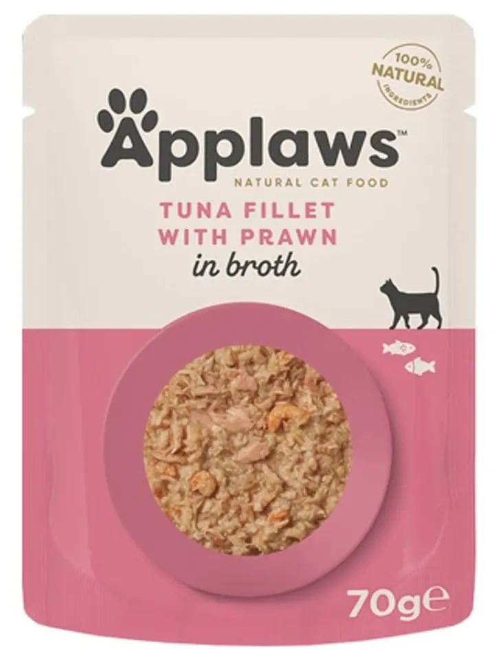 ⁨APPLAWS Tuna and Pacific Shrimp Sachet [8008] 70g⁩ at Wasserman.eu