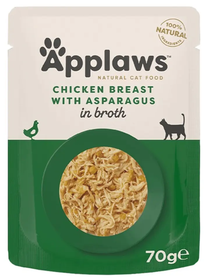 ⁨APPLAWS Chicken and Asparagus Sachet [8002] 70g⁩ at Wasserman.eu