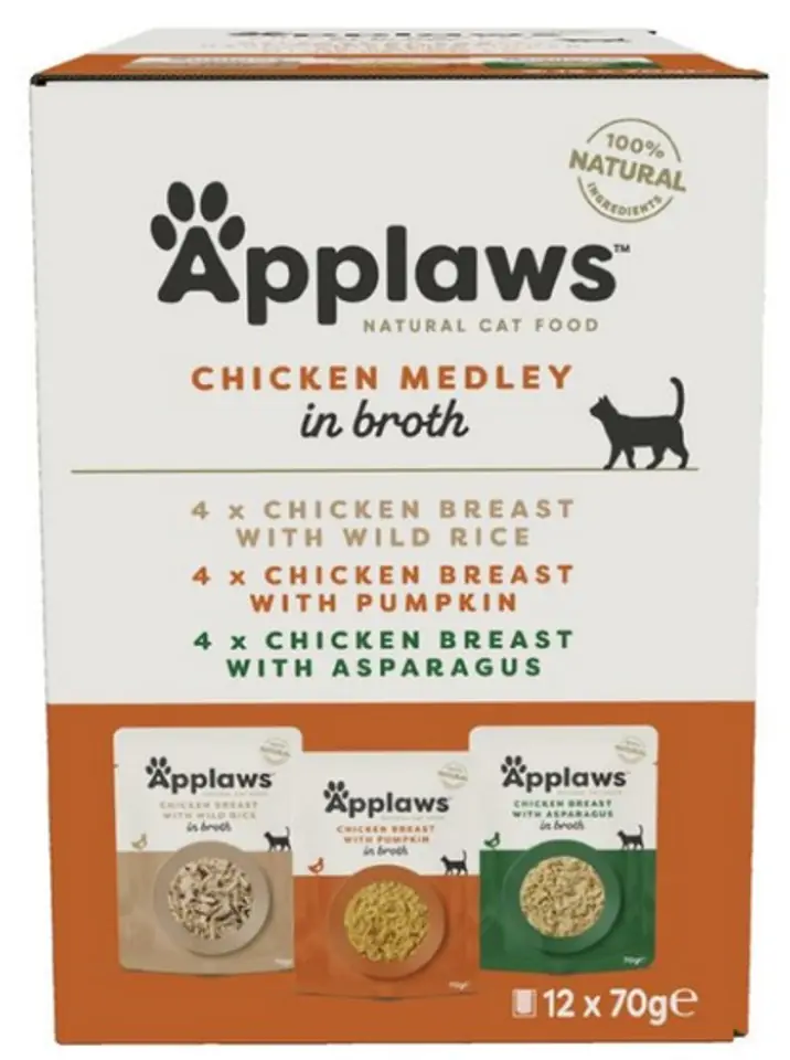⁨APPLAWS Multipak Sachets in Rosole (Mix Chicken} [8014] 12x70g⁩ at Wasserman.eu