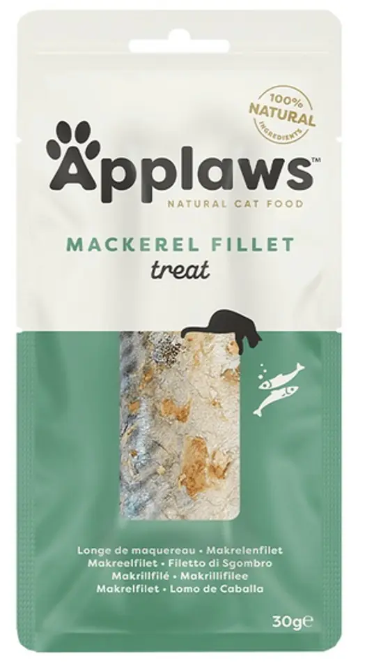 ⁨Applaws Natural Cat Loin Dried Mackerel Sirloin 30g⁩ at Wasserman.eu