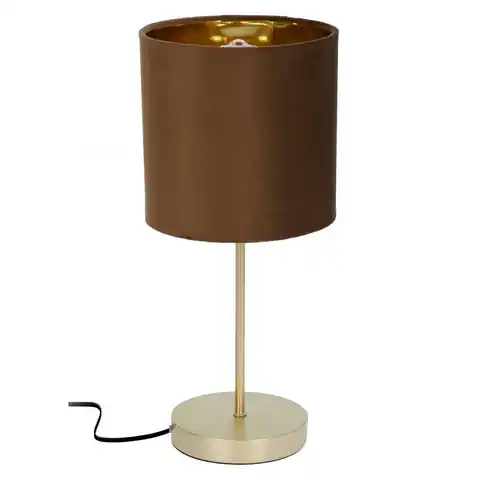⁨Lampa stołowa złoto brązowa 42 cm⁩ w sklepie Wasserman.eu