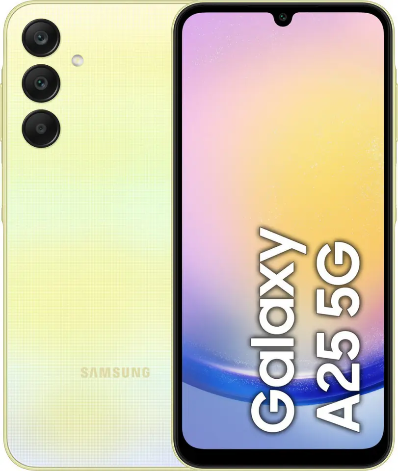 ⁨Smartphone SAMSUNG Galaxy A25 (A256) 128 GB Żółty SM-A256BZYDEUE⁩ w sklepie Wasserman.eu