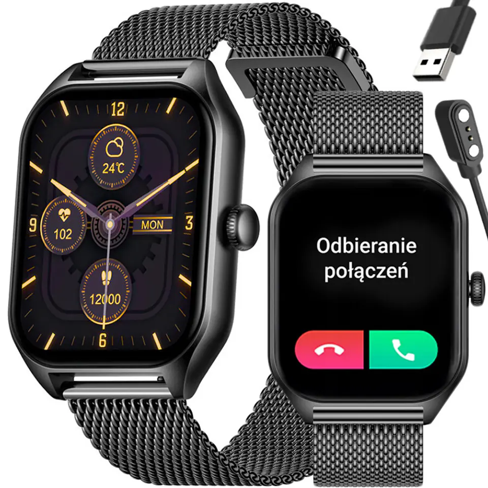 ⁨SMARTWATCH UNISEX Rubicon RNCF03 - ROZMOWY BLUETOOTH, ALWAYS ON DISPLAY (sr049g)⁩ w sklepie Wasserman.eu