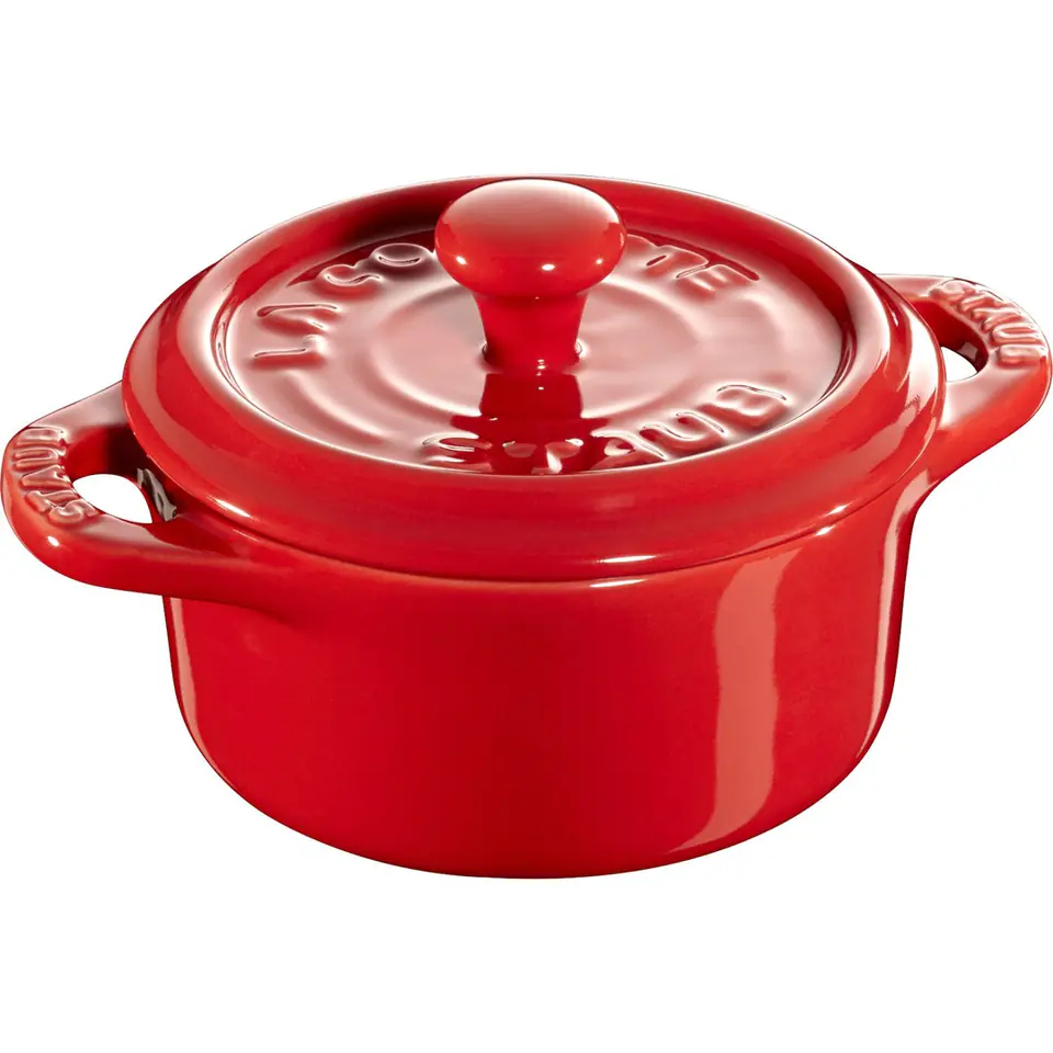 ⁨Staub Mini Cocotte Okrągły - 200 ml, Czerwony⁩ w sklepie Wasserman.eu