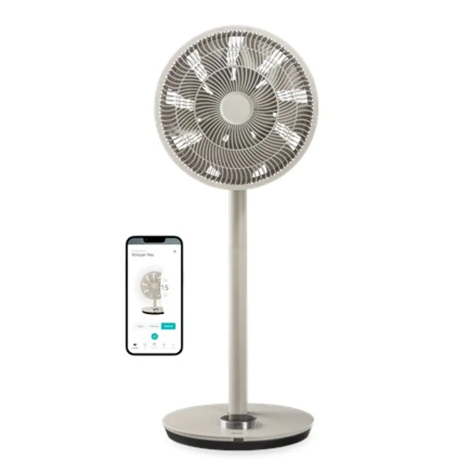 ⁨Duux Fan | Whisper Flex Smart | Stand Fan | Greige | Diameter 34 cm | Number of speeds 26 | Oscillation | Yes⁩ at Wasserman.eu