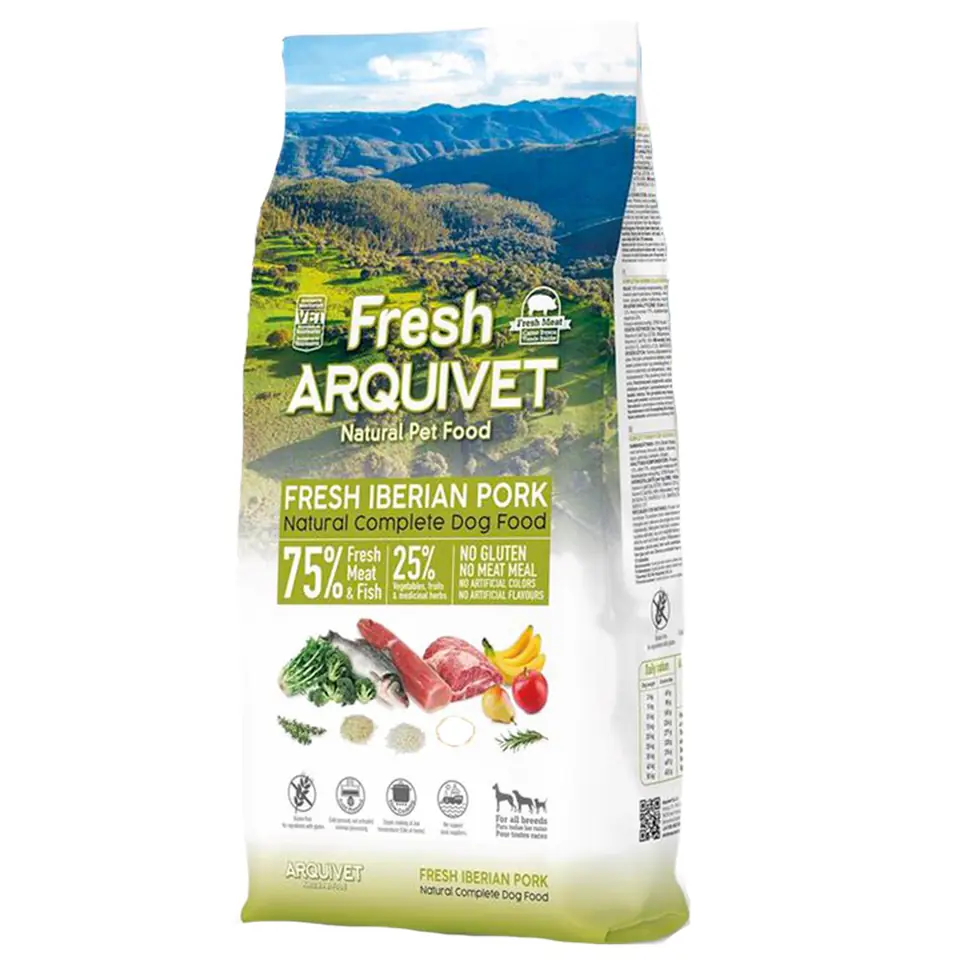 ⁨ARQUIVET Fresh Iberian Pork and fish - semi-moist dog food - 10kg⁩ at Wasserman.eu