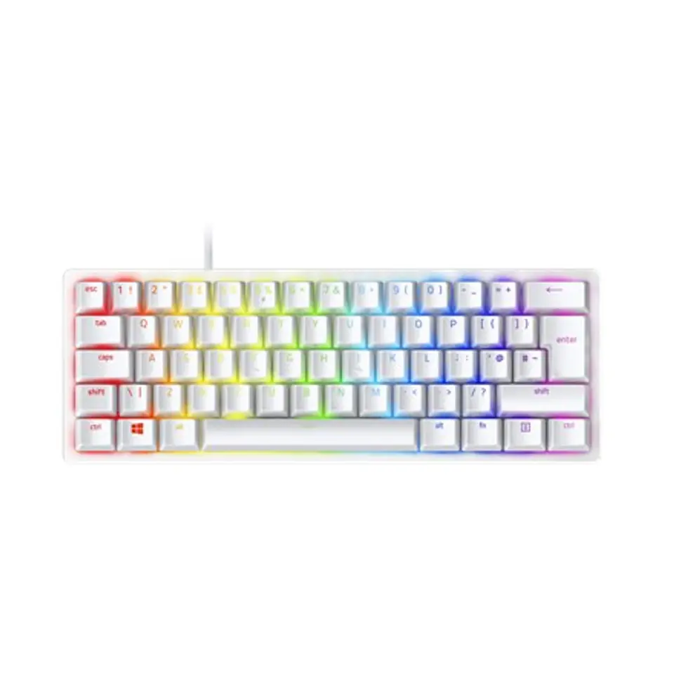 ⁨Razer | Optical Gaming Keyboard | Huntsman Mini 60% | Gaming keyboard | RGB LED light | RU | Wired | Mercury | USB-C | Red Switc⁩ w sklepie Wasserman.eu