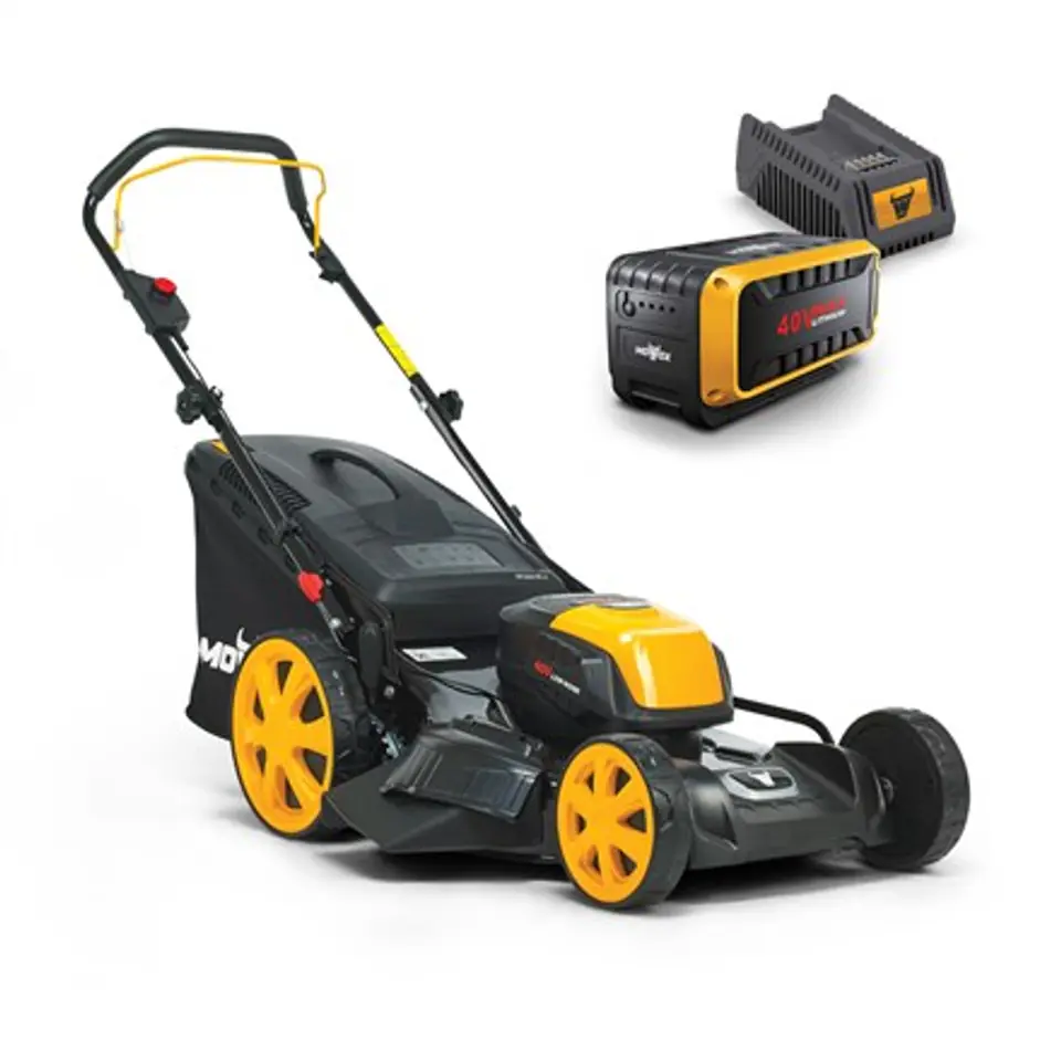 ⁨MoWox | 40V Comfort Series Cordless Lawnmower | EM 4640 PX-Li | 4000 mAh | Battery and Charger included⁩ at Wasserman.eu