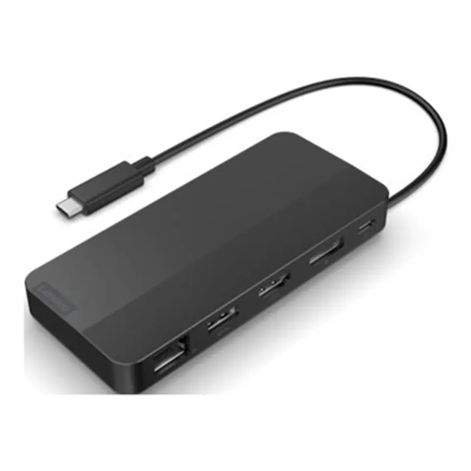 ⁨Lenovo 40B90100EU stacja dokująca Przewodowa USB 3.2 Gen 1 (3.1 Gen 1) Type-C Czarny⁩ w sklepie Wasserman.eu