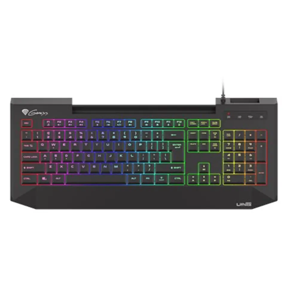 Geneza | LITH 400 | Klawiatura do gier | Światło LED RGB | Stany Zjednoczone | Czarny | Przewodowe | m w sklepie Wasserman.eu