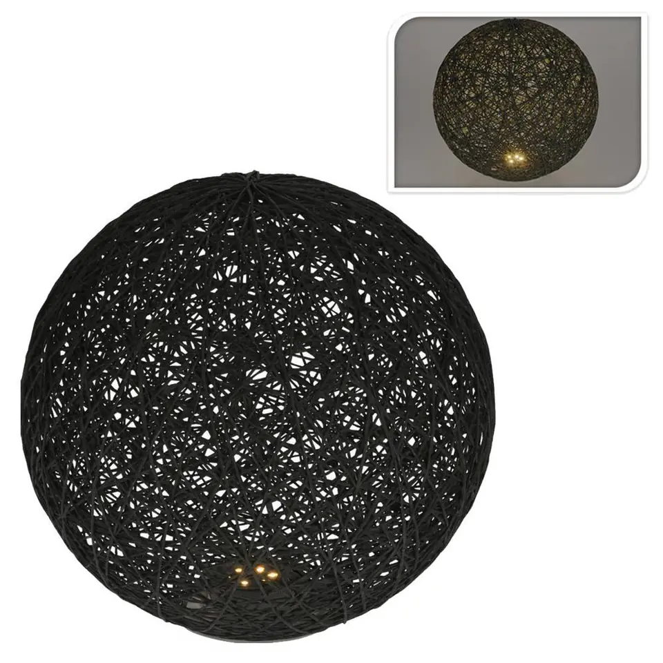 Lampka ozdobna Kula Led czarna 20 cm w sklepie Wasserman.eu