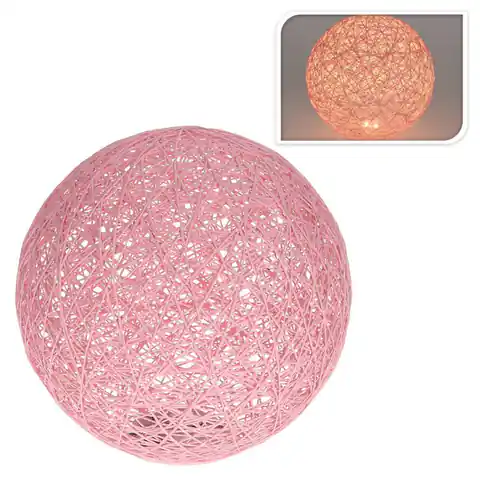 ⁨Dekorative Lampe Ball Led pink 20 cm⁩ im Wasserman.eu