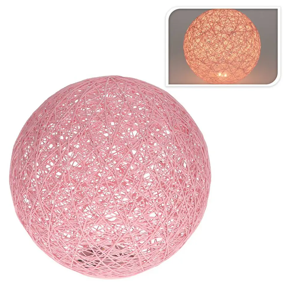 Lampka ozdobna Kula Led róż 20 cm w sklepie Wasserman.eu