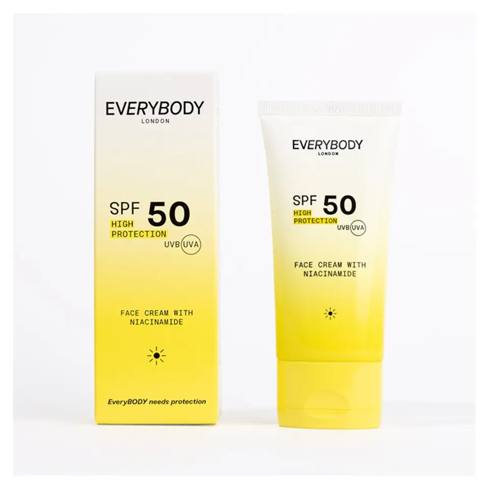 ⁨EVERYBODY London Krem do twarzy z niacinamidem SPF 50⁩ w sklepie Wasserman.eu